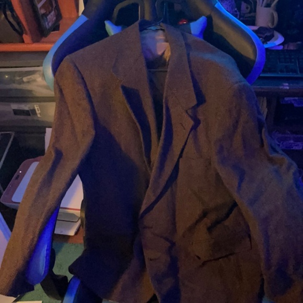 Brown and beige suit